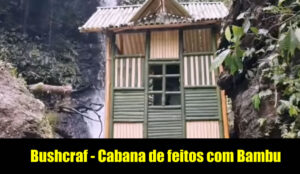 Bushcraf - Cabana de feitos com Bambu