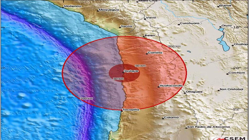 Terremoto em Tarapacá Chile
