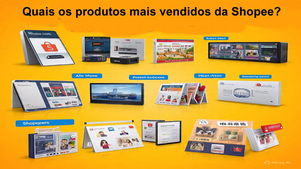 Produtos mais vendidos da Shopee