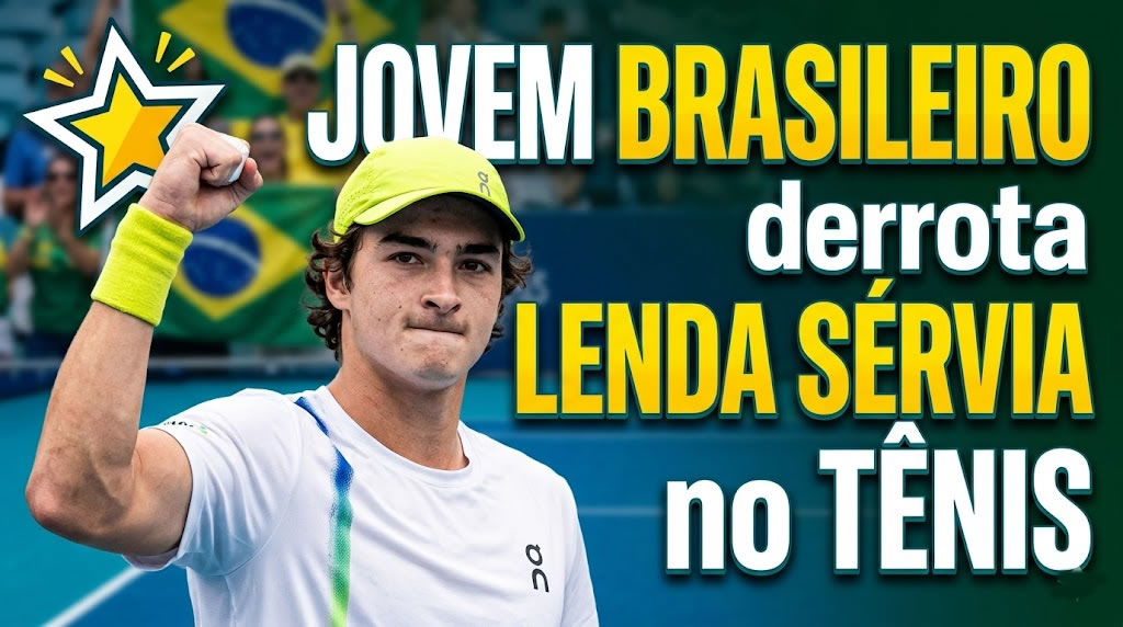 BRASILEIRO derrota LENDA tênis