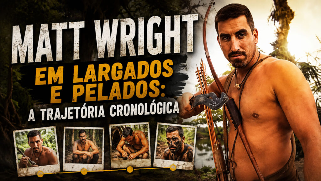 Matt Wright em Largados e Pelados: a trajetória cronológica