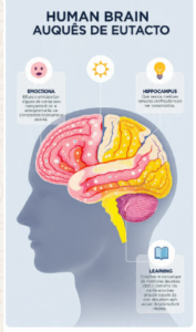 Ilustração representando a amígdala cerebral e sua relação com o medo aprendido