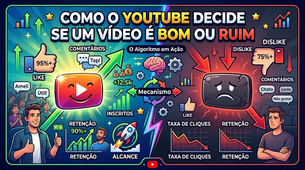 Como o YouTube decide se um vídeo é bom ou ruim